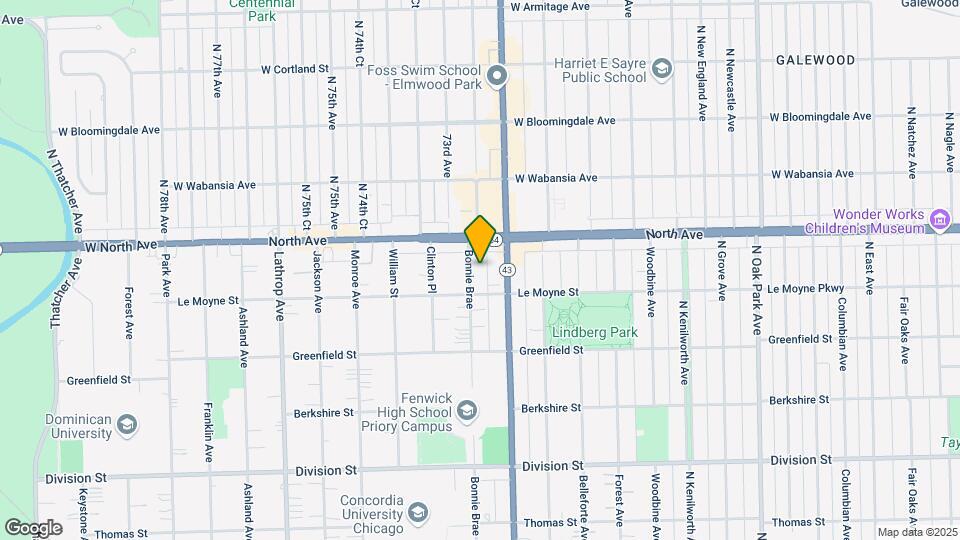 1517-1519 Bonnie Brae Pl Map and Location Details