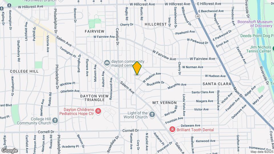 525 Brookside Dr Map and Location Details