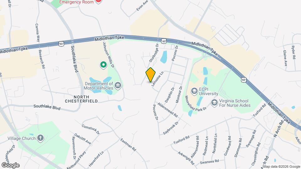 610 Lemoine Ln Mapa y Detalles de la Ubicación