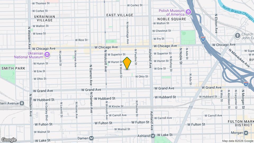1737 W Erie St Map and Location Details