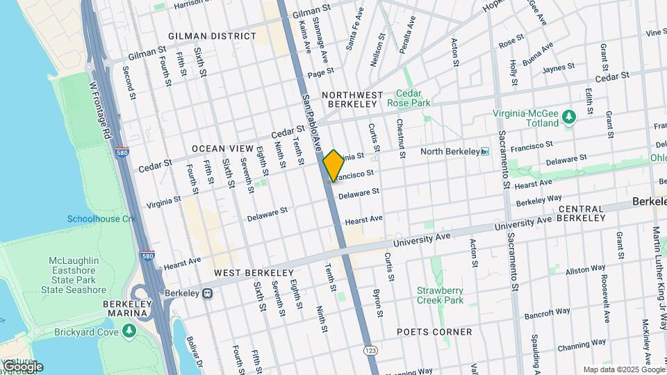 1737 San Pablo Ave Mapa y Detalles de la Ubicación
