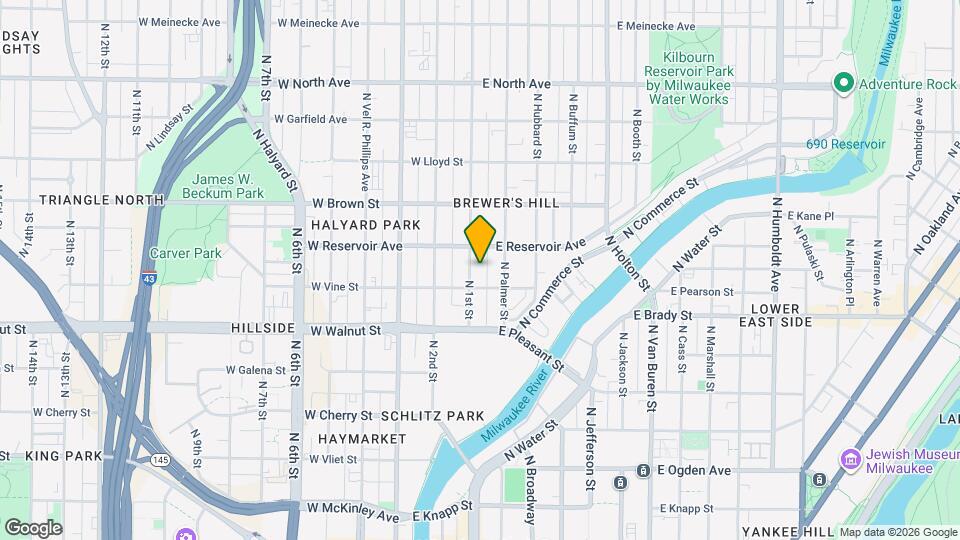 1820 N 1st St Map and Location Details