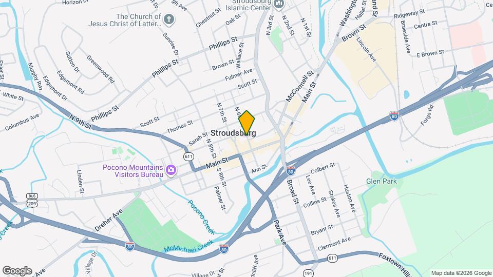 15 N 6th St, Unit C Map and Location Details