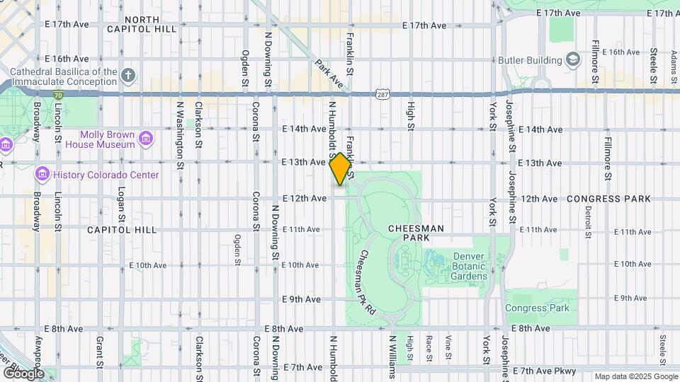 1200 N Humboldt St Map and Location Details