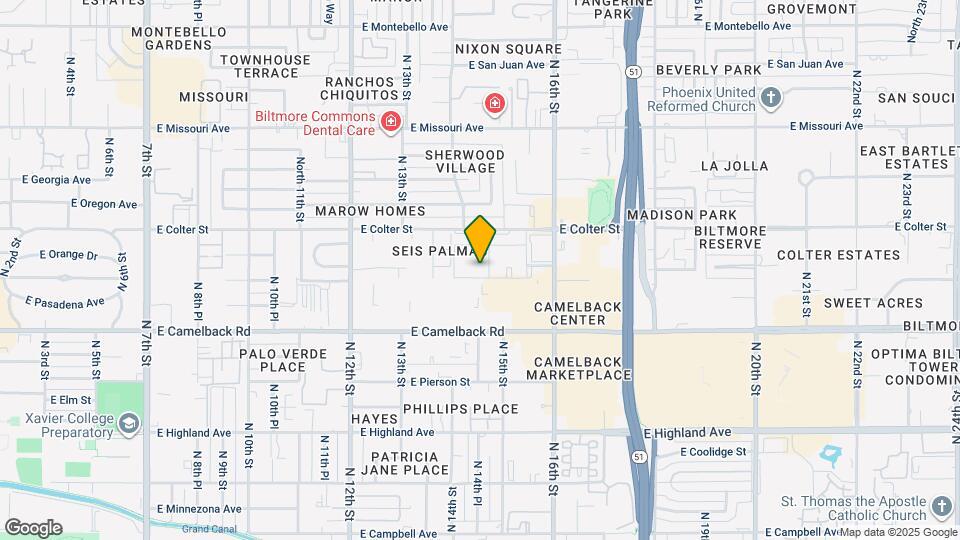 5128 N 15th St Map and Location Details