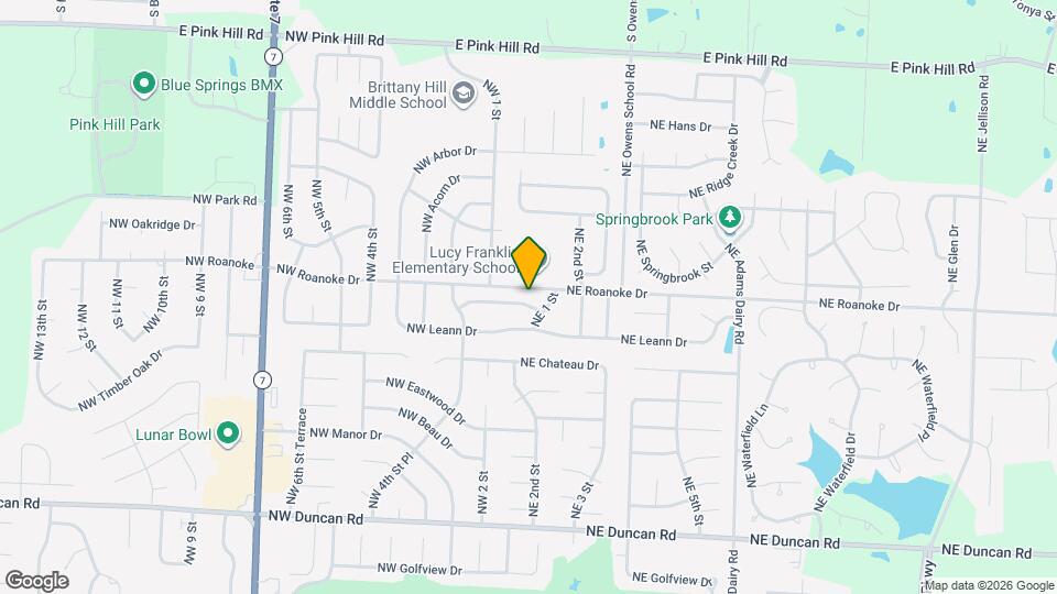 109 NW Chestnut St Map and Location Details