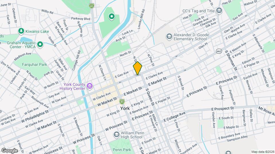 142 E Philadelphia St Map and Location Details