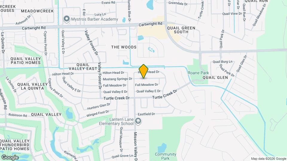 1915 Mustang Springs Dr Map and Location Details