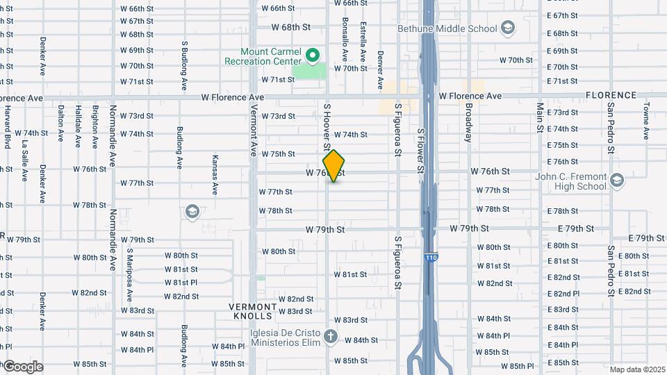 737 W 77th St Map and Location Details