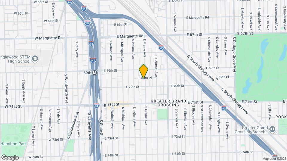 6938 S Prairie Ave Mapa y Detalles de la Ubicación