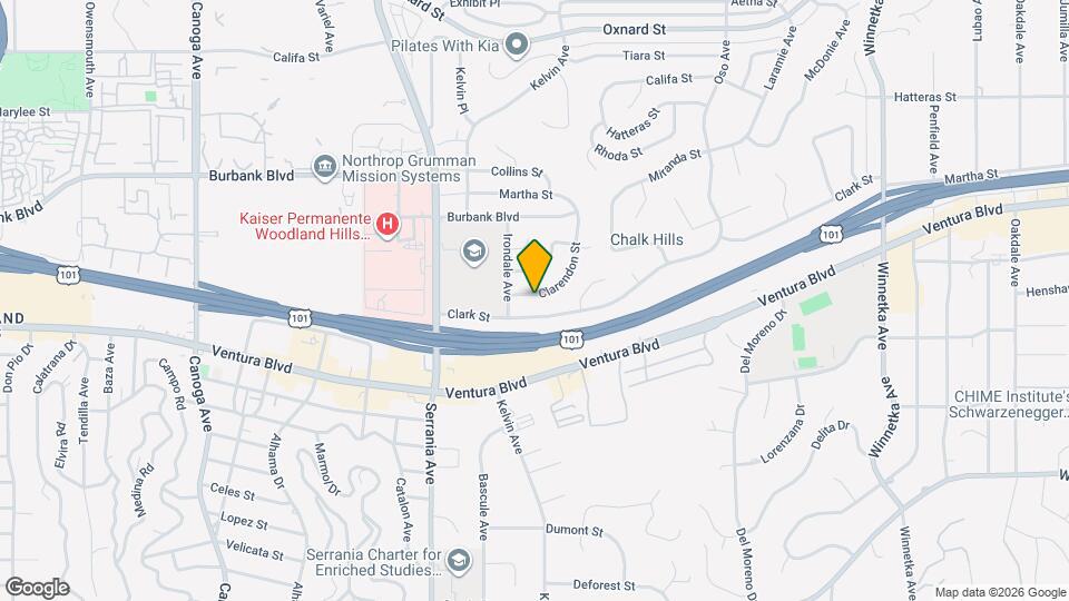 20746 Clarendon St Map and Location Details