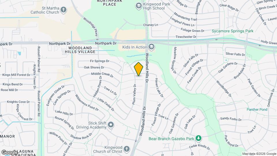 2239 Middle Creek Dr Map and Location Details