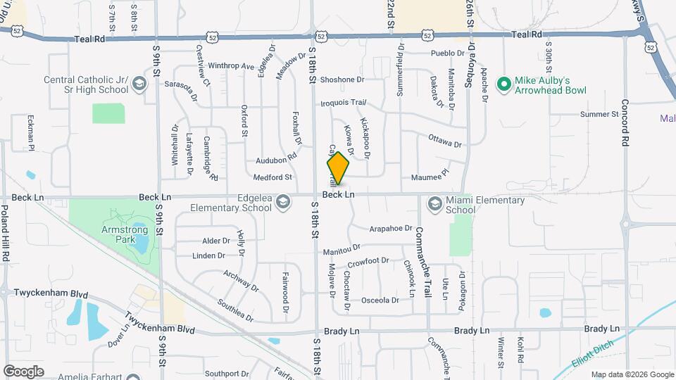 1900 Beck Ln Mapa y Detalles de la Ubicación