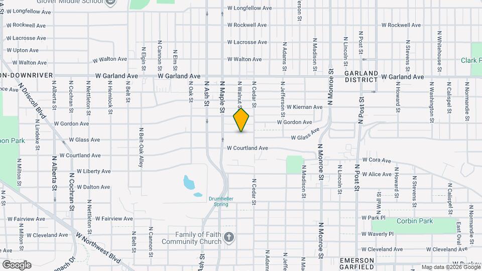 1423-1425 W Glass Ave Map and Location Details