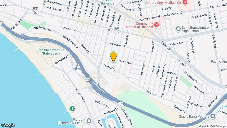 571 S Evergreen Dr Map and Location Details