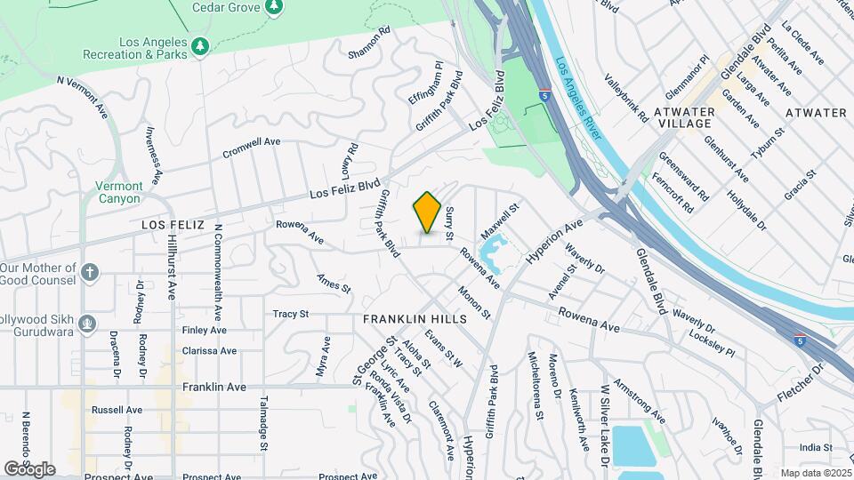 3454 Waverly Dr Map and Location Details