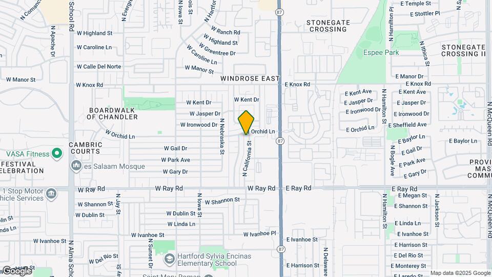 1184 N California St Map and Location Details