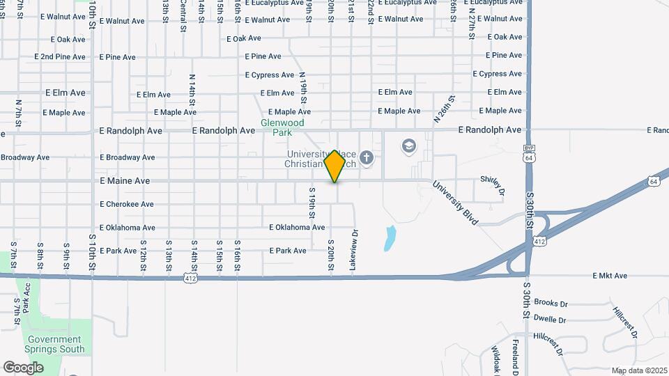 200 S 20th St Map and Location Details