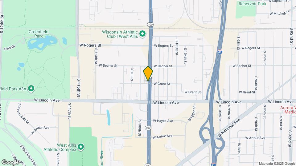 10828 W Grant St Map and Location Details