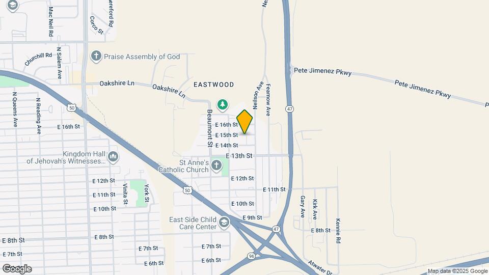 2828 E 15th St Map and Location Details