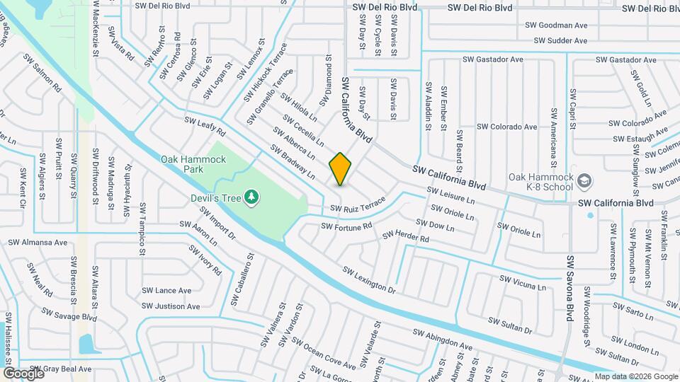 1719 SW Bradway Ln Map and Location Details