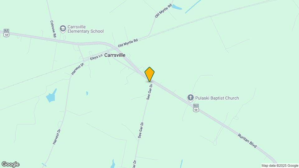 6250 Carrsville Hwy Map and Location Details