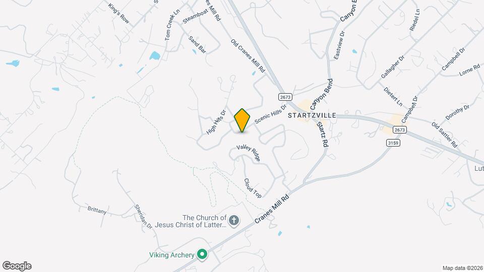 445 Scenic Hills Dr Map and Location Details