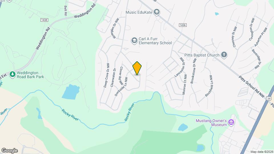 418 Whitewater Way NW Map and Location Details