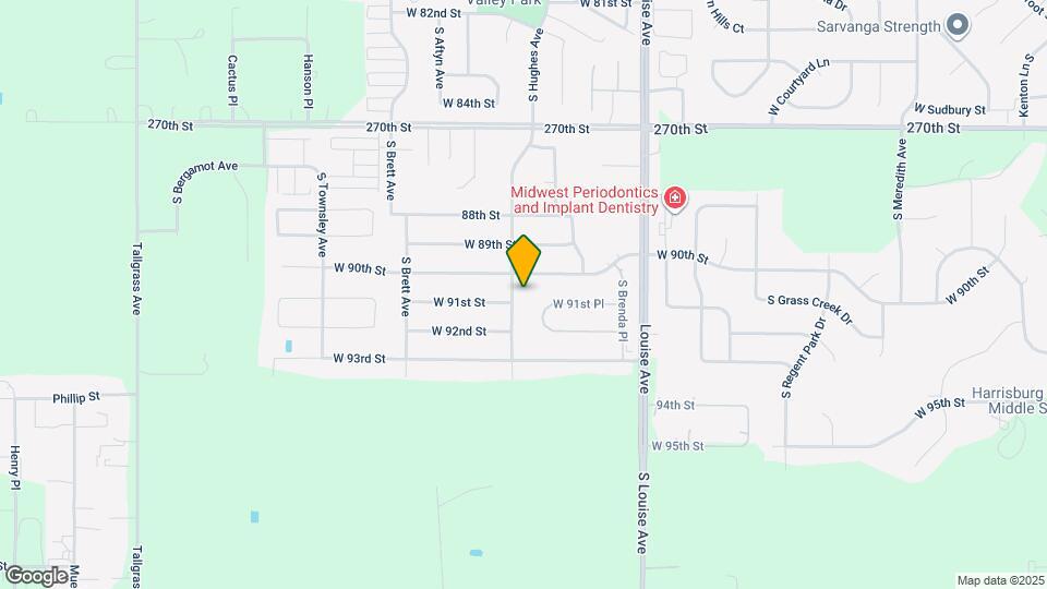 8102 S Hughes Ave, Unit 1 Map and Location Details