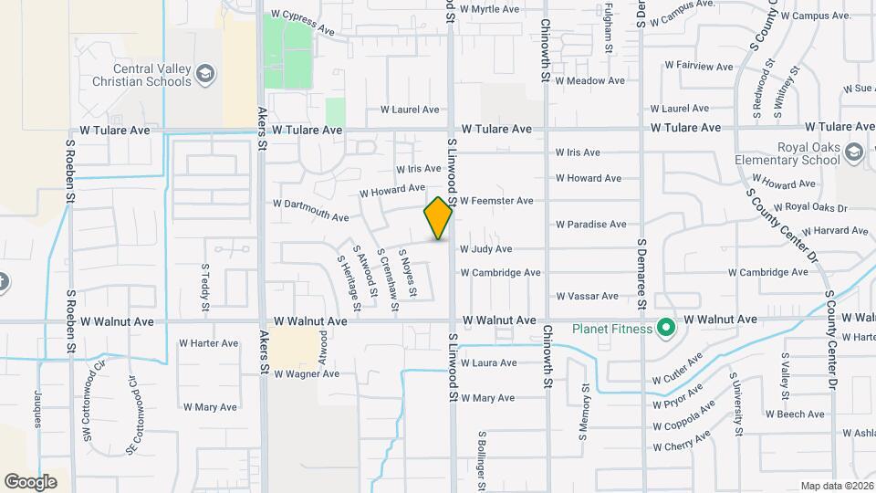4525 W Paradise Ave Mapa y Detalles de la Ubicación