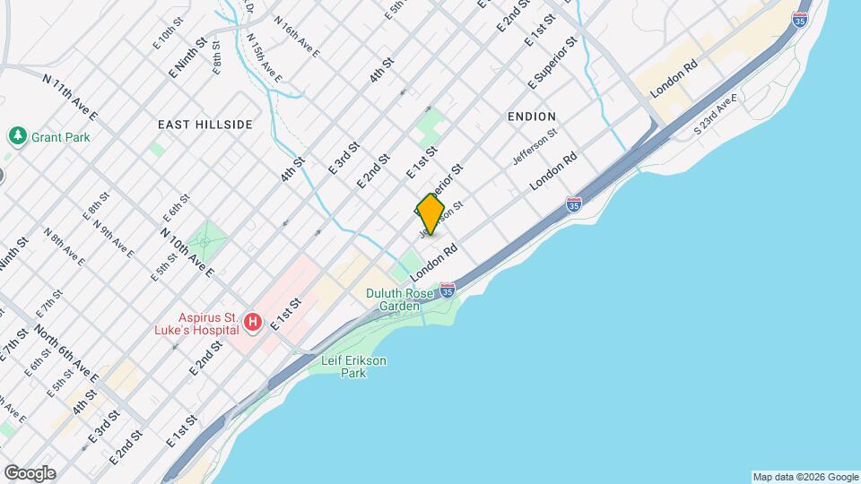 1414 1/2 Jefferson St Map and Location Details