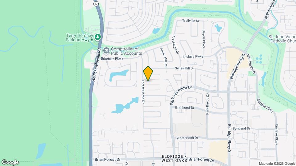 14214 Woodnook Dr Map and Location Details