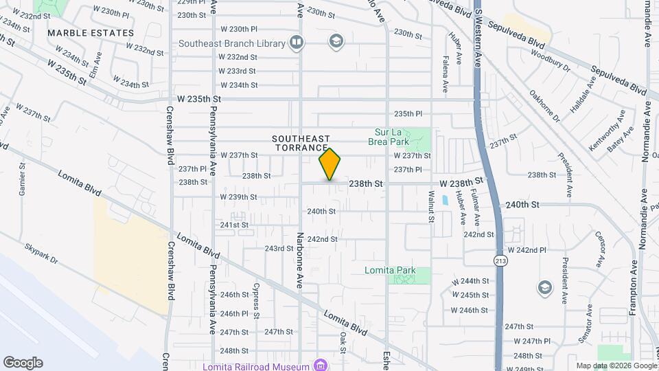 2128 238th St Map and Location Details