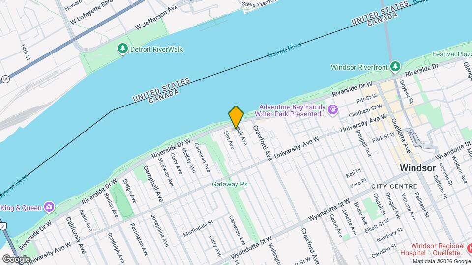 135 Oak Ave Map and Location Details