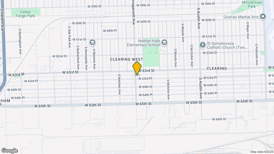 6321 S Narragansett Ave Map and Location Details