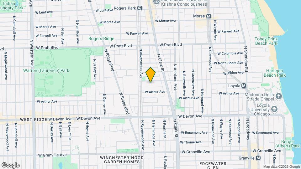 1737 W Albion Ave Map and Location Details