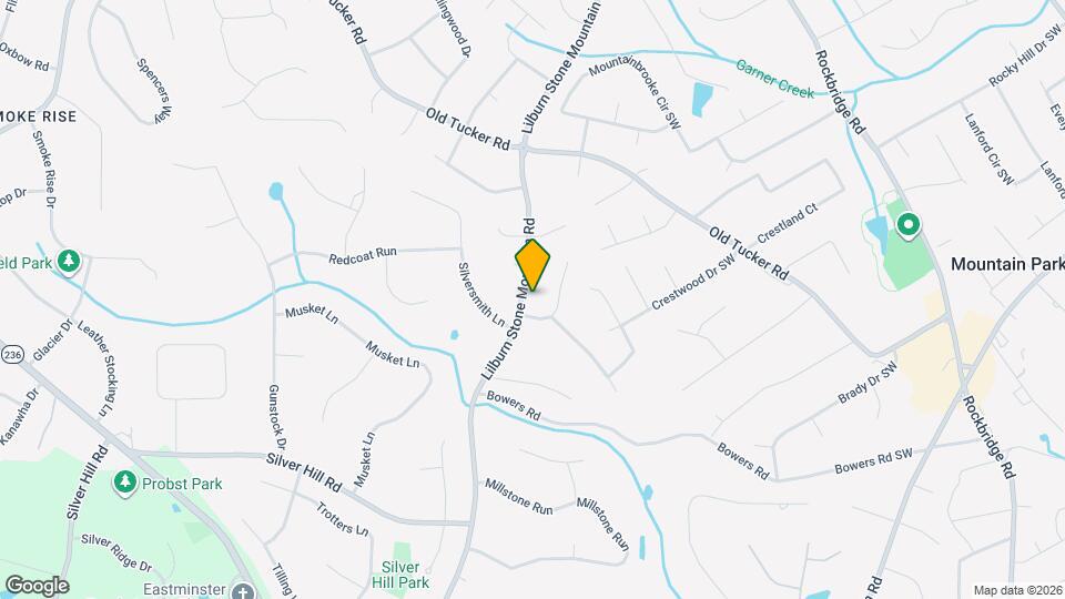 5772 Lilburn Stone Mountain Rd Map and Location Details