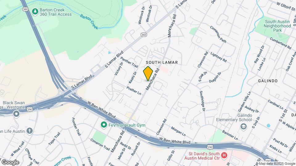 3808 Menchaca Rd Map and Location Details