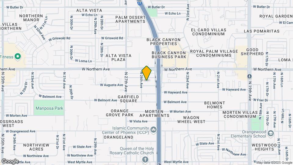 2614-2616 W Augusta Map and Location Details