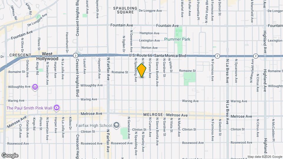 923 N Stanley Ave Map and Location Details