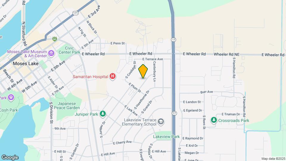 634 S Ironwood Dr Map and Location Details