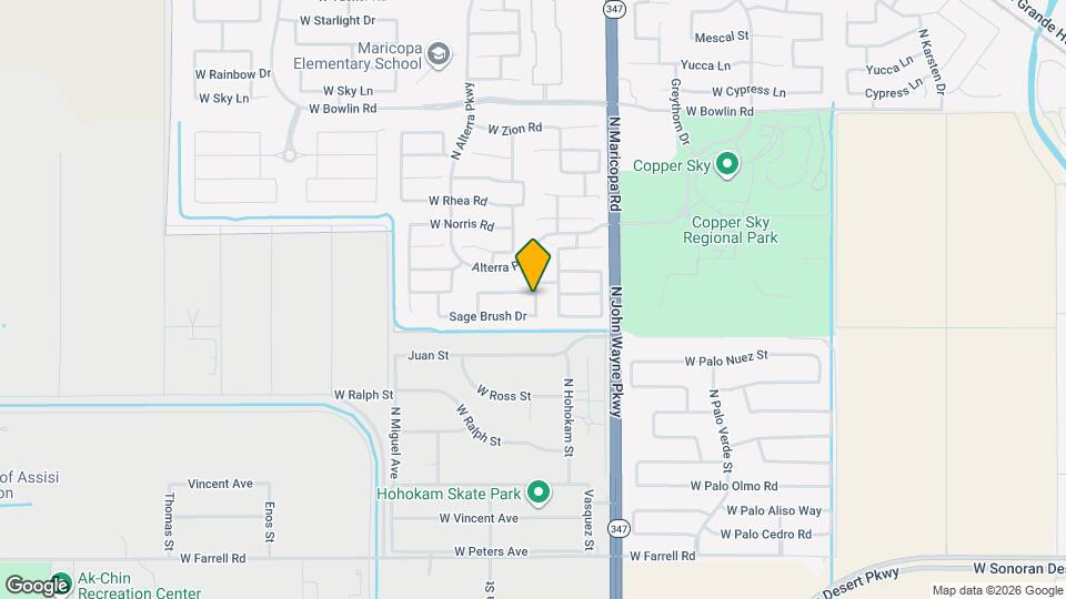 44989 W Woody Rd Map and Location Details