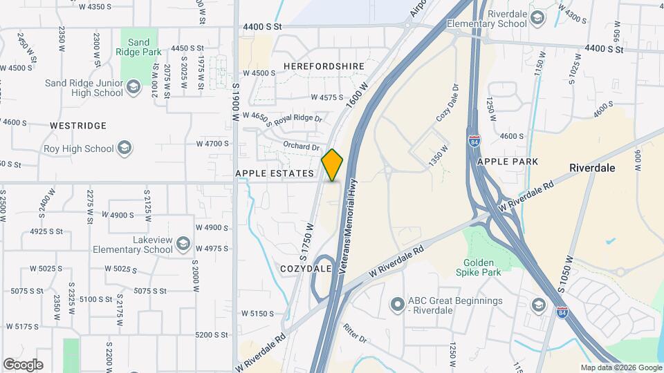 1711 W 4800 S Map and Location Details