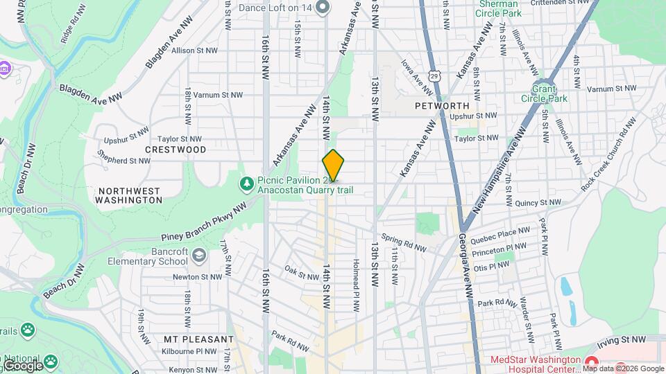 1372 Randolph St NW Mapa y Detalles de la Ubicación