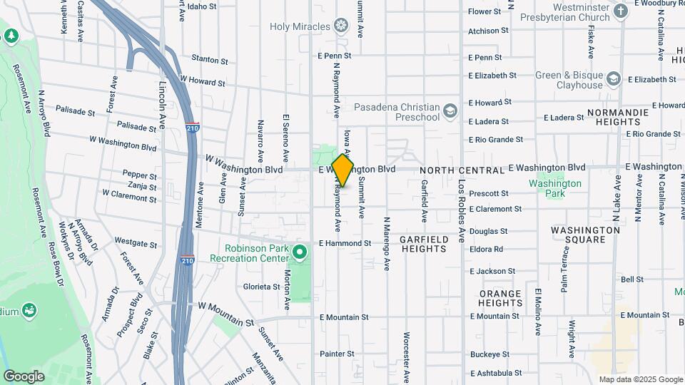 1262-1282 N Raymond Ave Map and Location Details