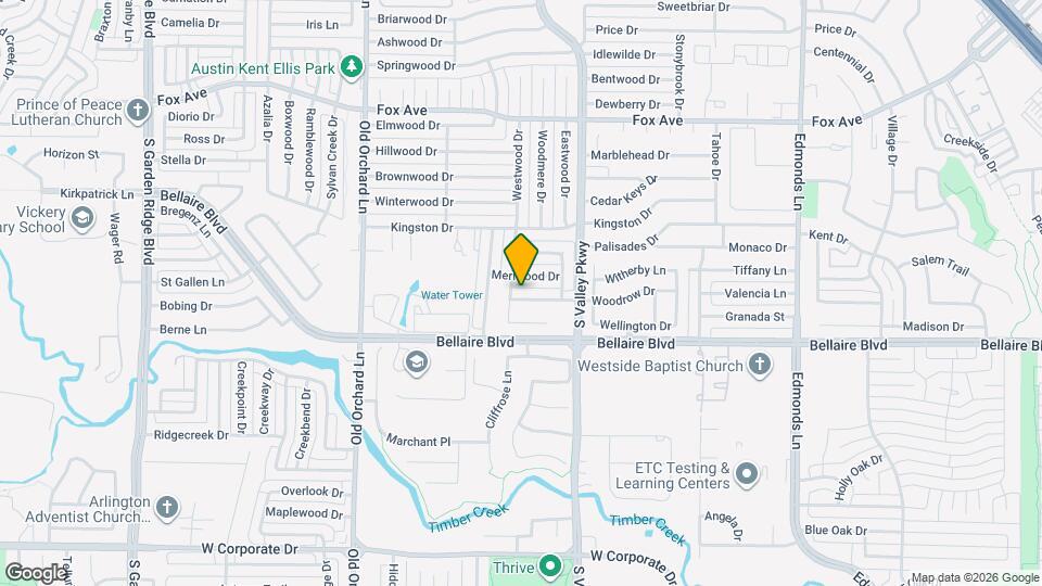 1133 Woodrow Dr Map and Location Details