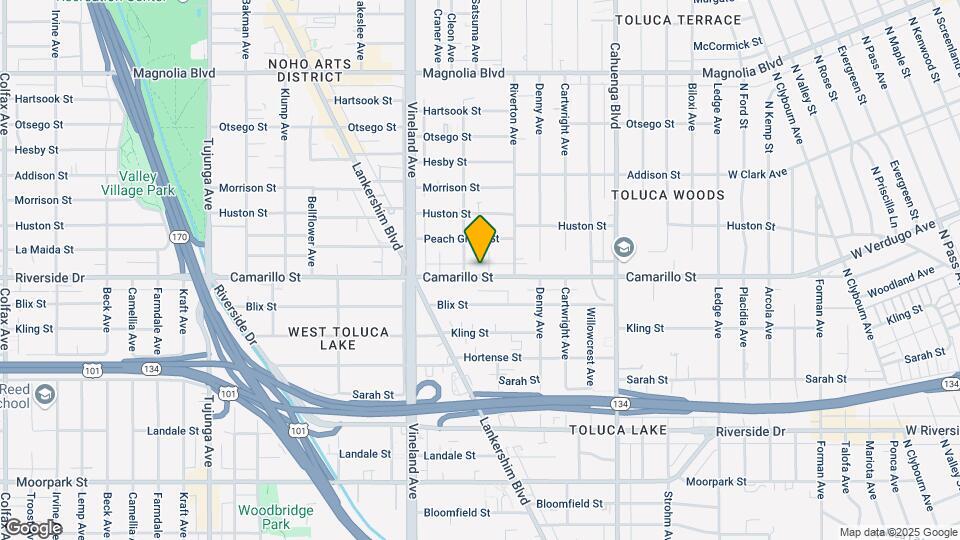 10845 Camarillo St Map and Location Details