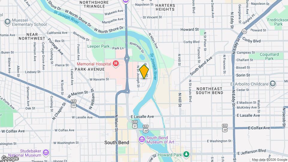 218 E Navarre St Map and Location Details