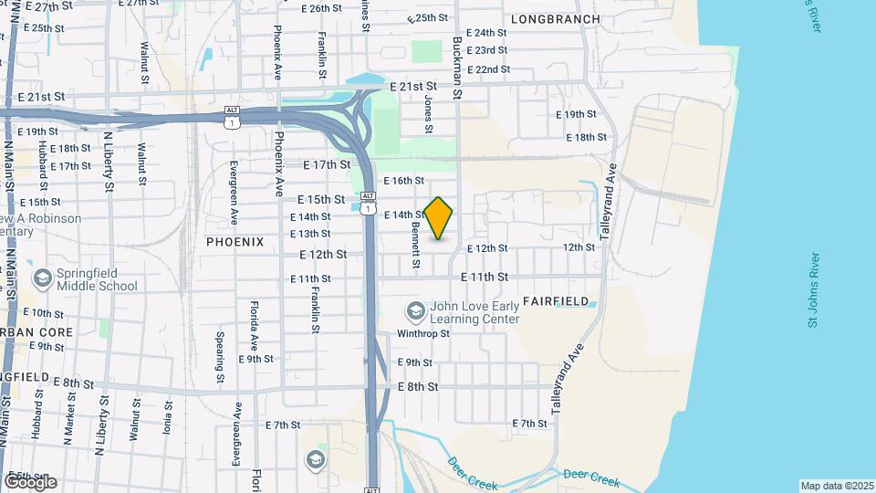 1609 E 12th St Map and Location Details