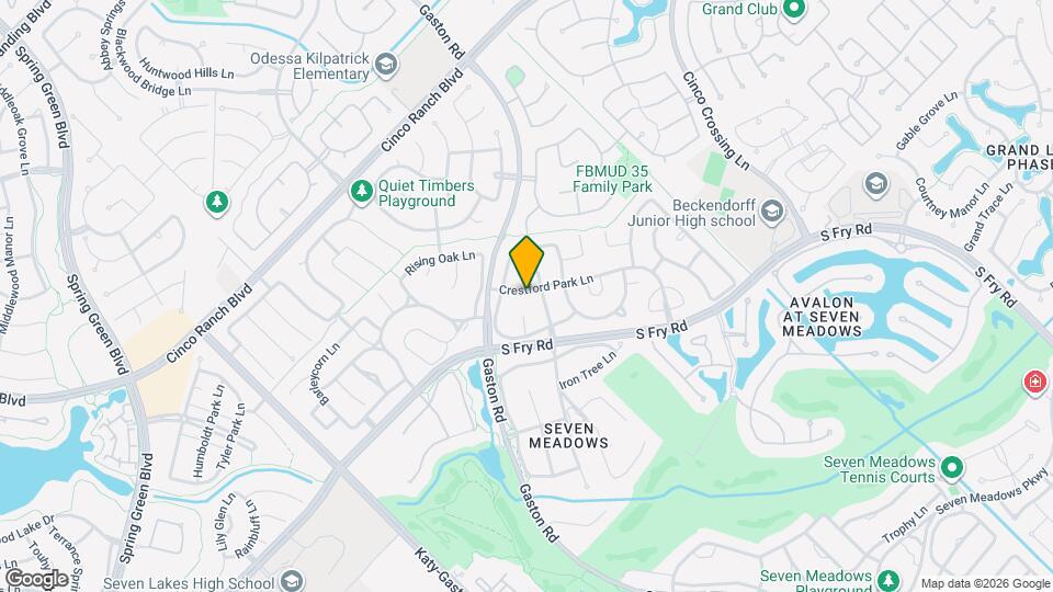 26031 Crestford Park Ln Map and Location Details